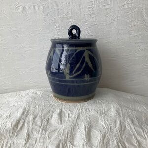 Gleason Brook Pottery Lidded Honey Pot